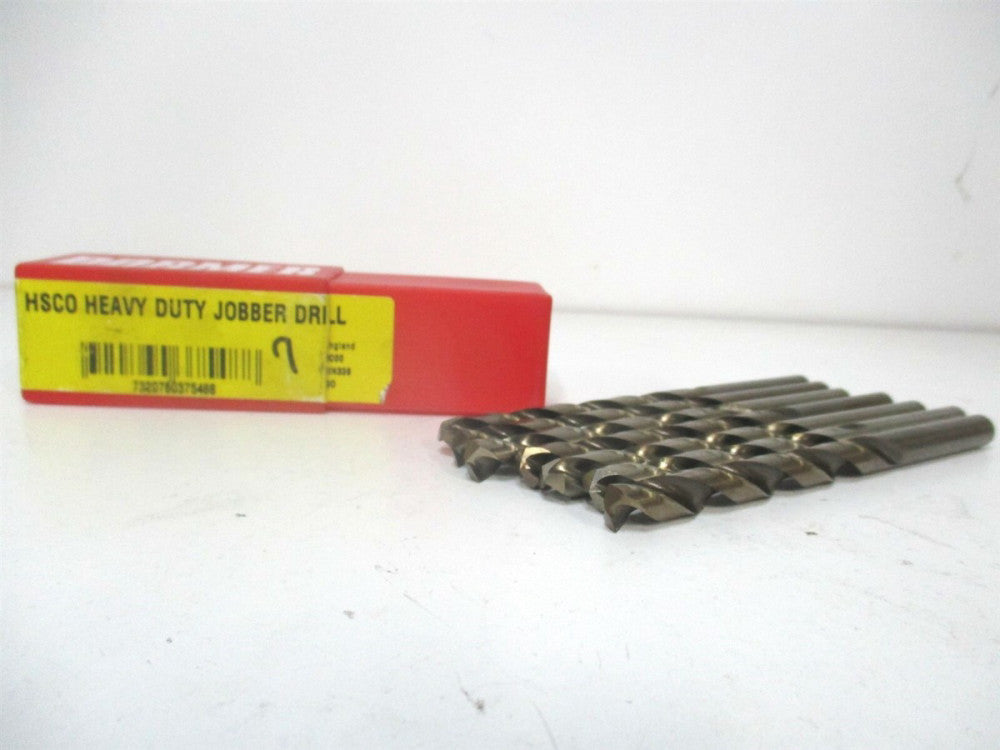 Dormer (0375488) 7.7mm x 117mm OAL 135° Cobalt Spiral Jobber Drill - Pack of 7