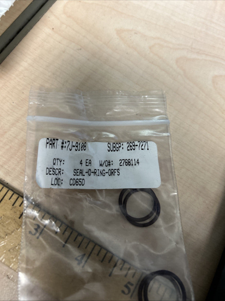 (4) Caterpillar 7J-9108 or 7J-9108: 1.78 x 15.72mm 90A NBR O-Ring Genuine OEM