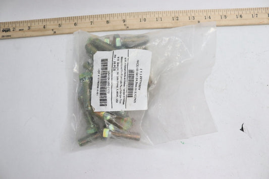 (25-Pk) Hex Bolt Hex Head External Hex Drive Brass Plain Finish 7/16"-14 x 2"