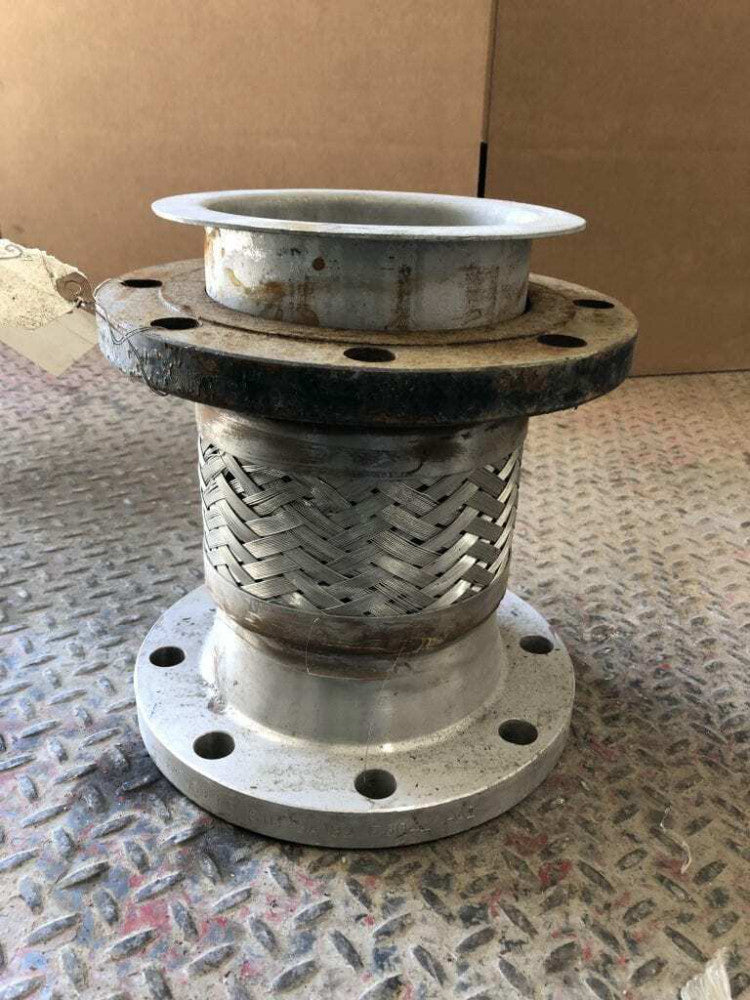 6" X 12" Flanged Braided Stainless Steel Flexible Hose / Expansion Joint