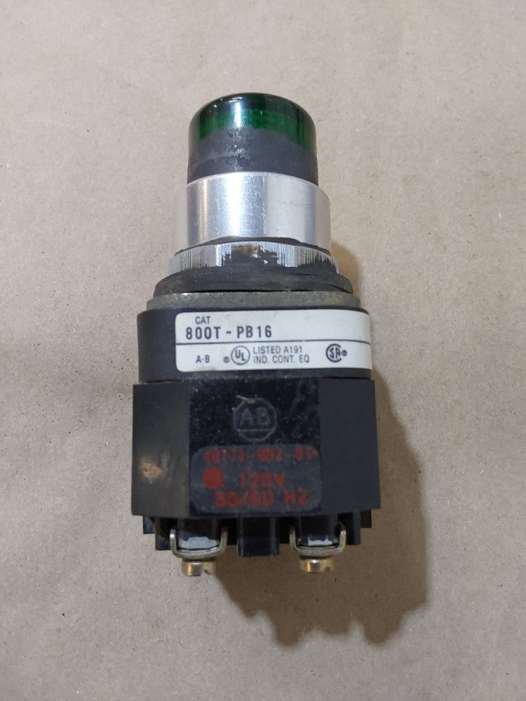 Allen-Bradley 800T-PB16 Ser.T Illuminated Green Push Button