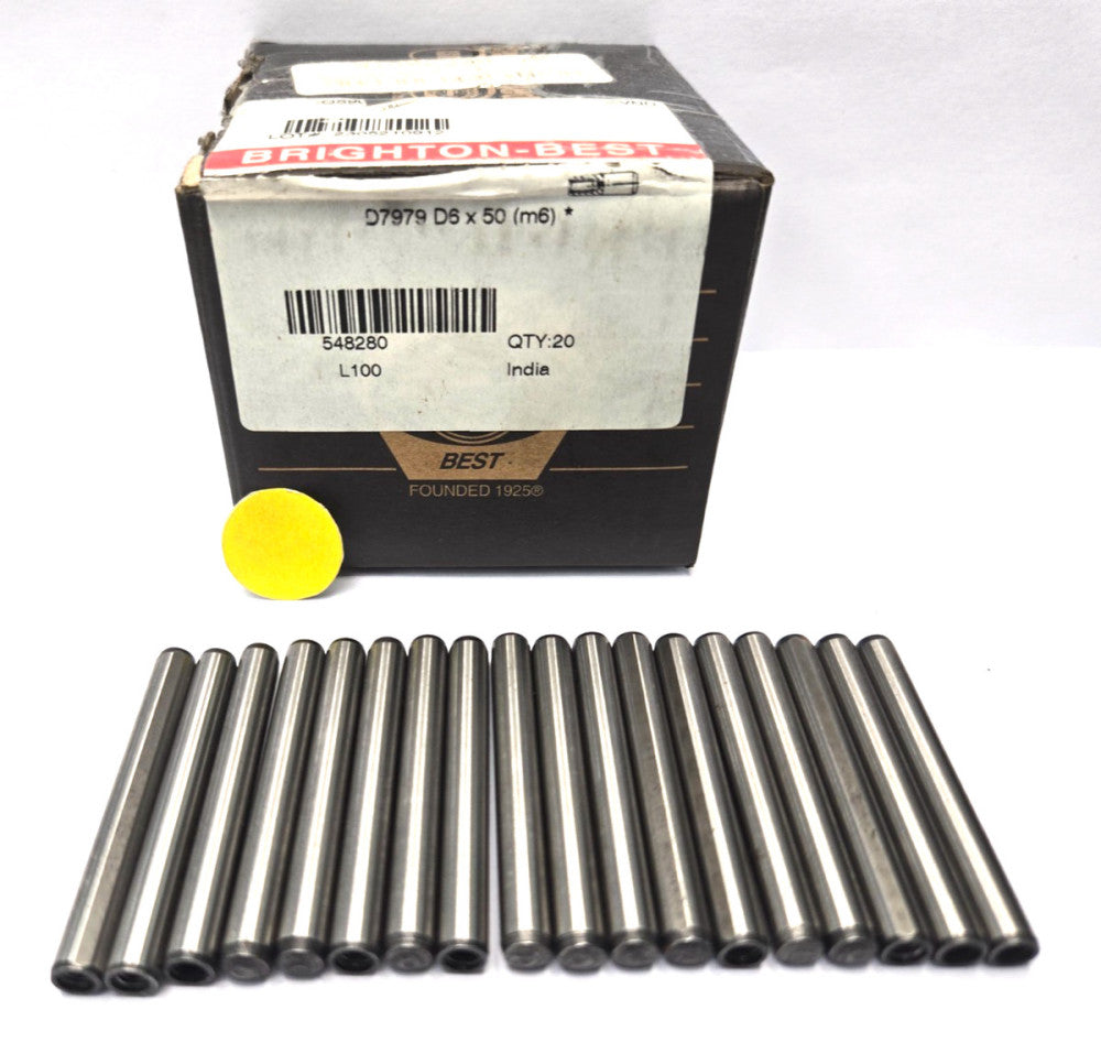 PULL-OUT DOWEL PIN *D7979 D6X50 (m6) **** LOT OF 18