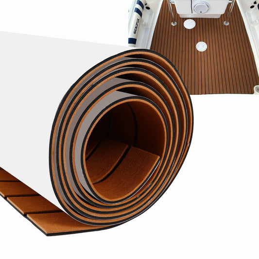 106''X35'' EVA Foam Boat Teak Sheet Carpet Pad Marine Decking Flooring Mat 6mm