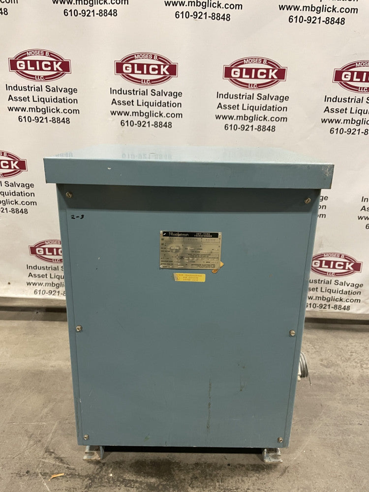 Jefferson Electric Powerformer 223-3254 Dry Transformer 112.5 KVA 480V 208Y/120V