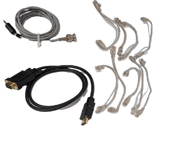 Lot of 11: Assorted Communication Connector Cables from Medical Facility