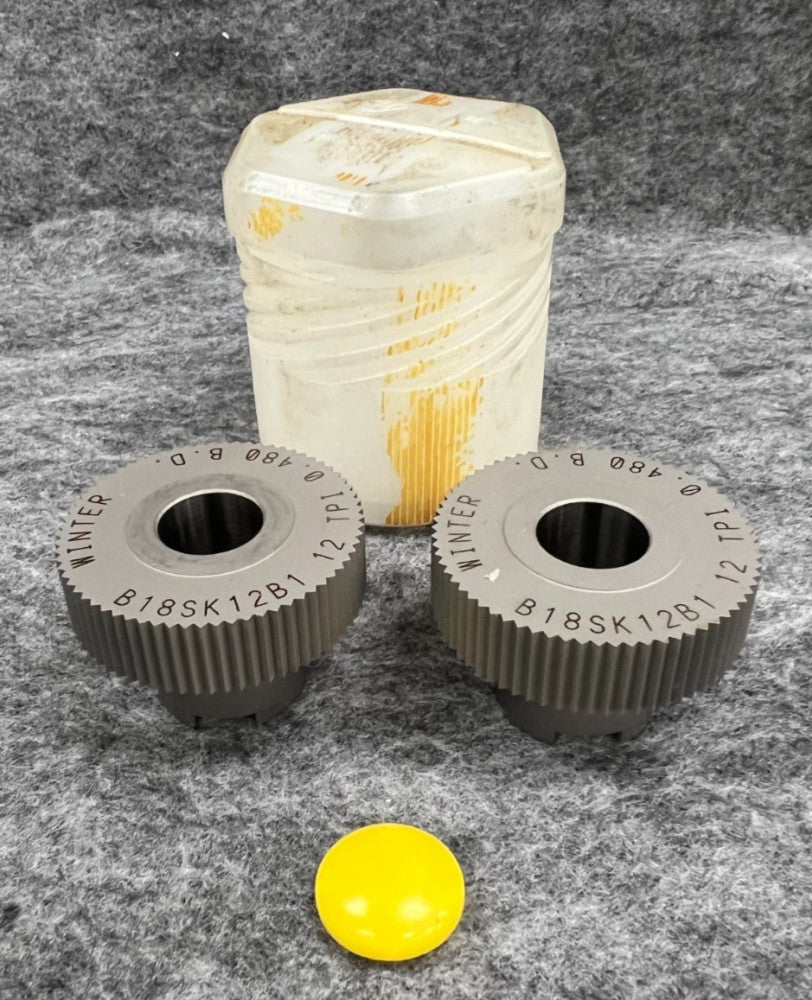 CJ WINTER B18SK12B1 THREAD ROLLS 12 TPI 0.480 B.D. LOT OF 2