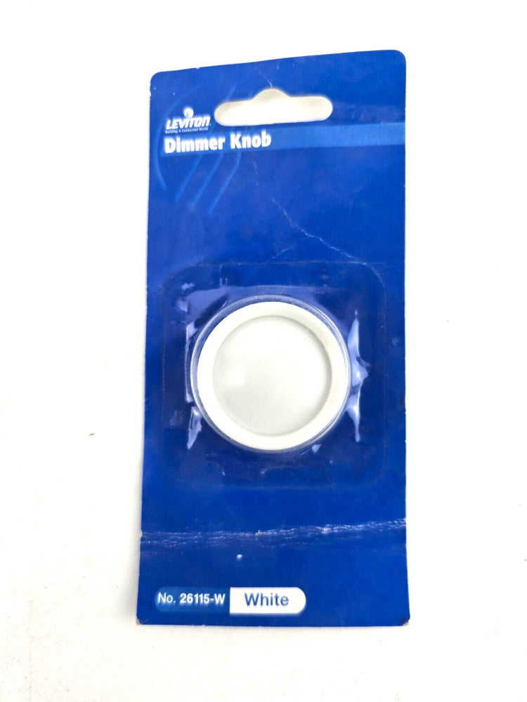 Leviton 26115-W White Replacement Dimmer Knob Fits .25" Dia "D" Shaped Shaft