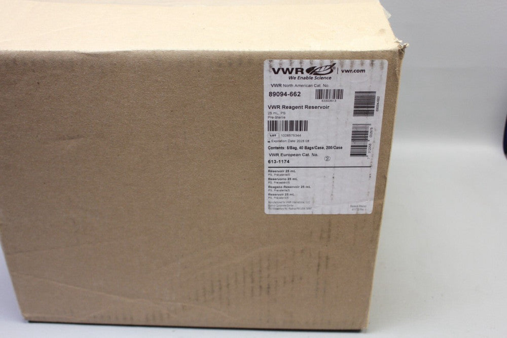 VWR REAGENT RESEVOIR 25 ML 89094-662 PRE STERILE 200 PCS