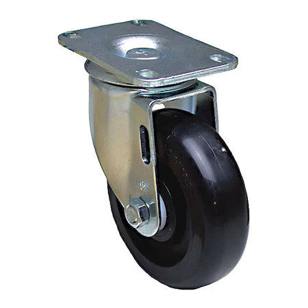 Zoro Select P12s-Pb060d-P2 Platecaster,Swivel,Polypropylene,7 1/4"H