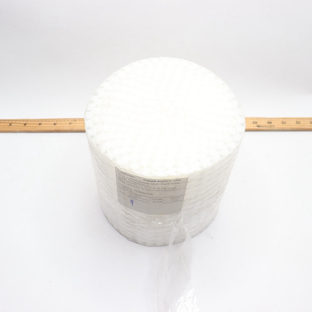 Habasit Smooth Mesh Acetal White 7" Width x 10' Length SM605
