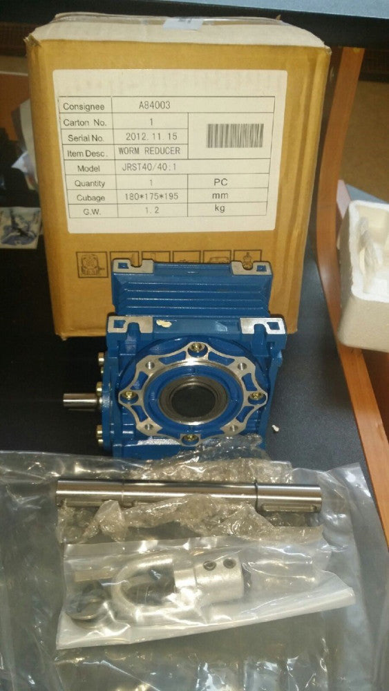 JRST40/40:1  Worm Gear 40:1  WORM Reducer.  CUBAGE 180 175 195 "FREE SHIPPING"