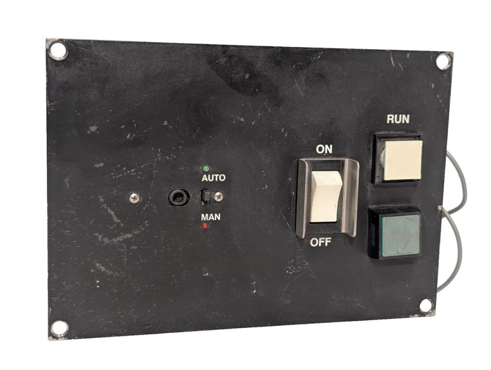 Metal control panel w/ P62285 PCB board, Auto/Manual switch, On/Off, Run, Start