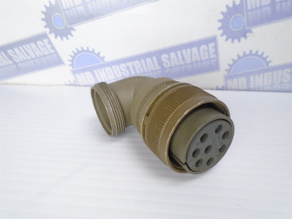 AMPHENOL - PN: MS3108A24-6S - Industrial 8 Pin 90° (F) R Solder Cup MIL-DTL-5015