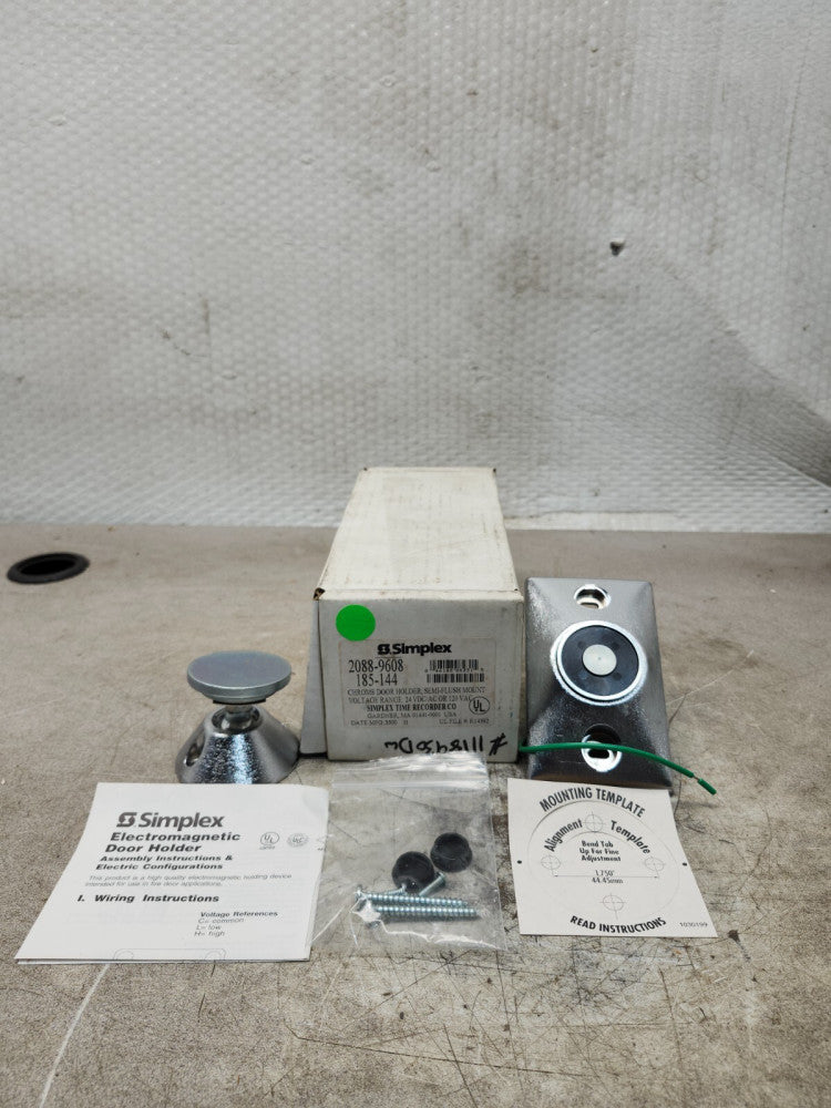 NEW IN BOX SIMPLEX CHROME DOOR HOLDER 2088-9608 185-144