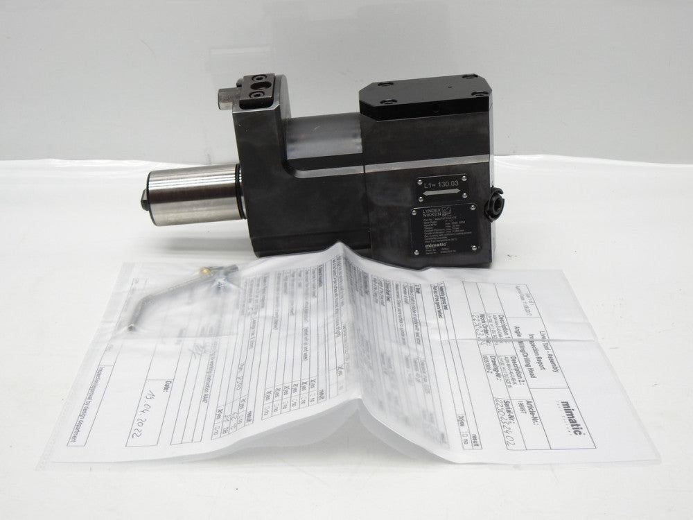 Lyndex-Nikken MZQT47 Live Tool Angle Milling Drilling Head MZQT47-C4Z-ICE - NOB!