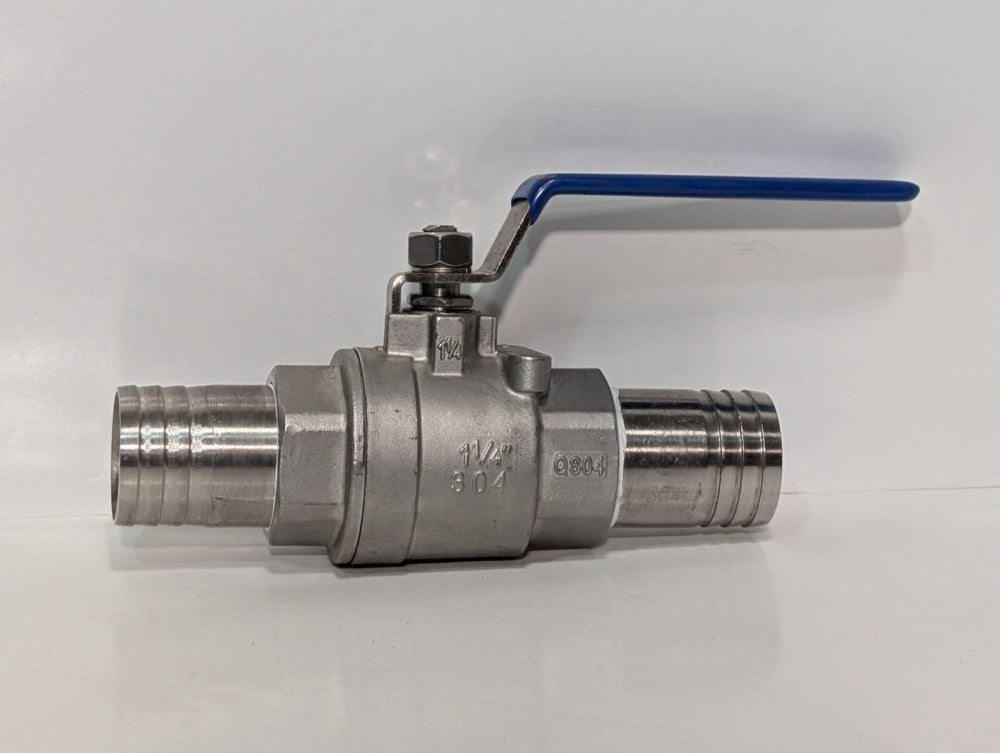 Qiaoshi Famen QS04 1-1/4" 304 Stainless Steel Ball Valve, 1.25"