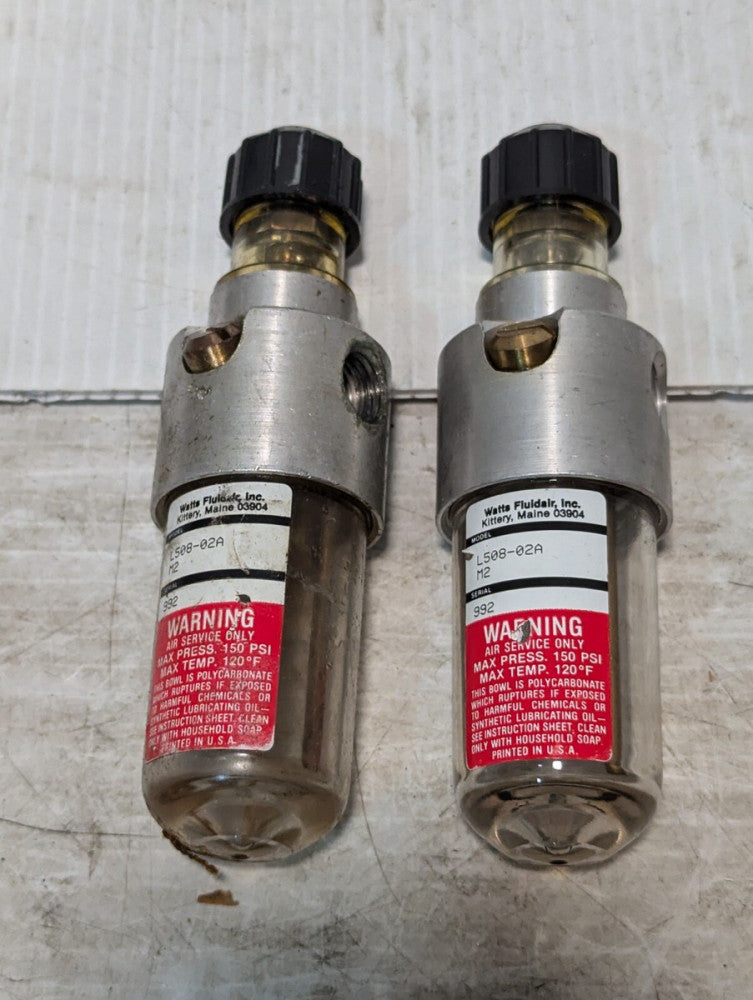 Watts L508-02A M2 Miniature Lubricator Inlet 150 PSI Max
