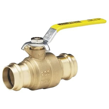 Milwaukee Valve Ba-480B - 212 2-1/2" Press Brass Ball Valve Inline