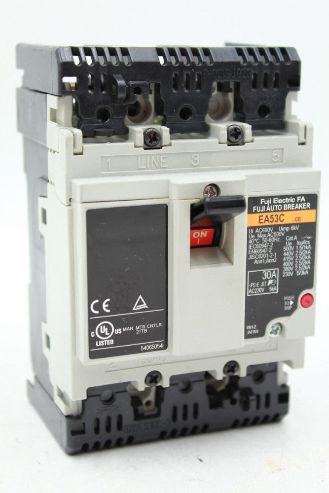 Fuji Electric EA53C 3-Pole Circuit Breaker (READ)