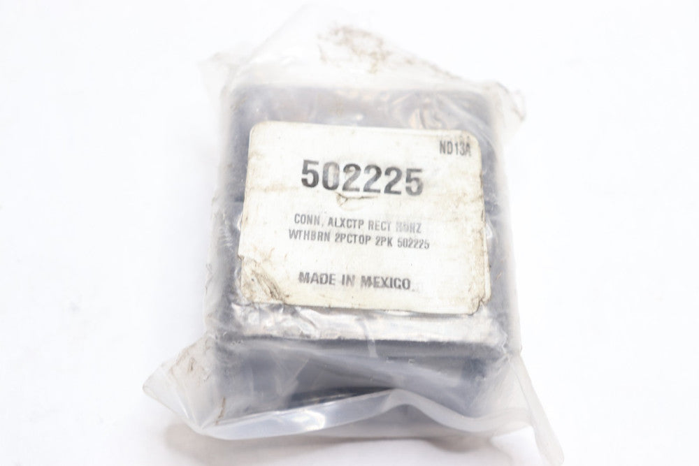 (2-Pk) Connector ALXCTP RECT HORZ WTHBRN 2PCTOP 502225