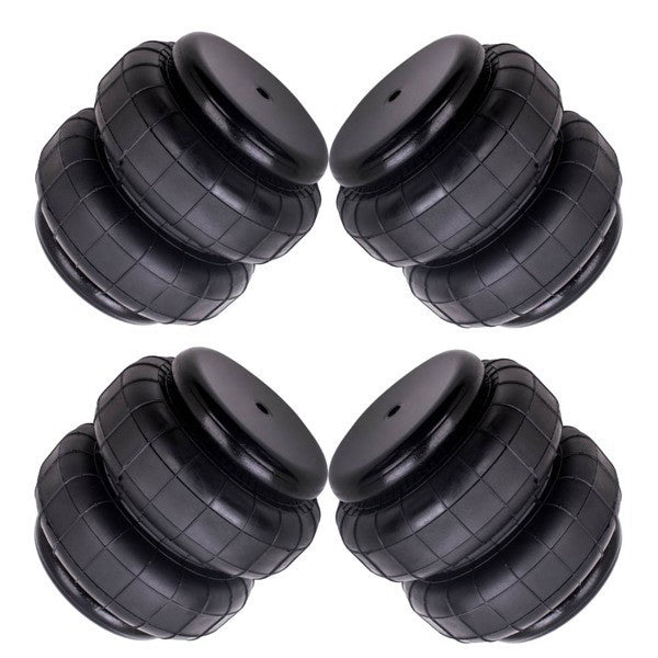 4 Pieces Heavy Duty 2500lb 1/2"NPT Double Bellow Air Suspension Bag Air Spring b