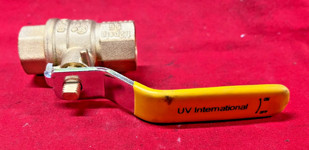 UV INTERNATIONAL 1711 BRASS BALL VALVE SIZE: 1/2" 175 PSI 600 WOG