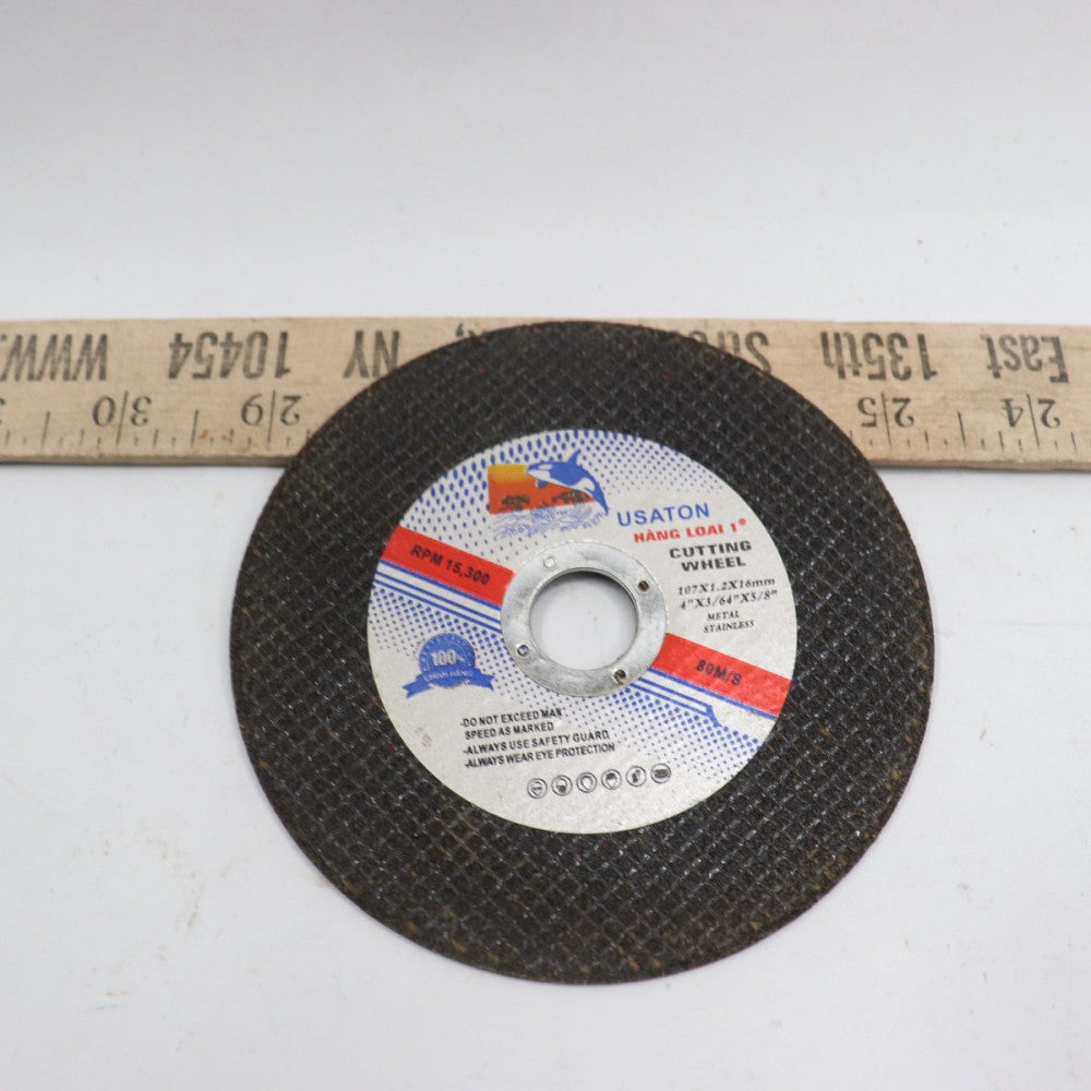 Usaton Cutting Wheel 80M/S 15,300 RPM 4" x 3/64" x 5/8"