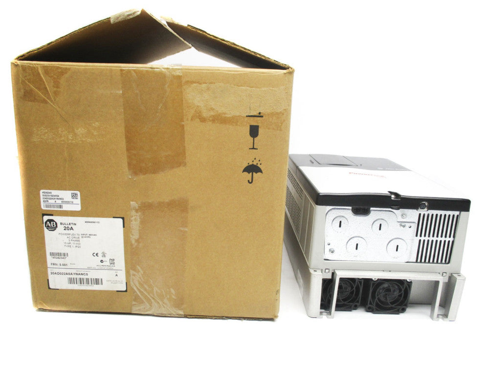 ALLEN BRADLEY 20AD022A0AYNANC0 SER. A F/W 5.001 480VAC 22A NSMP