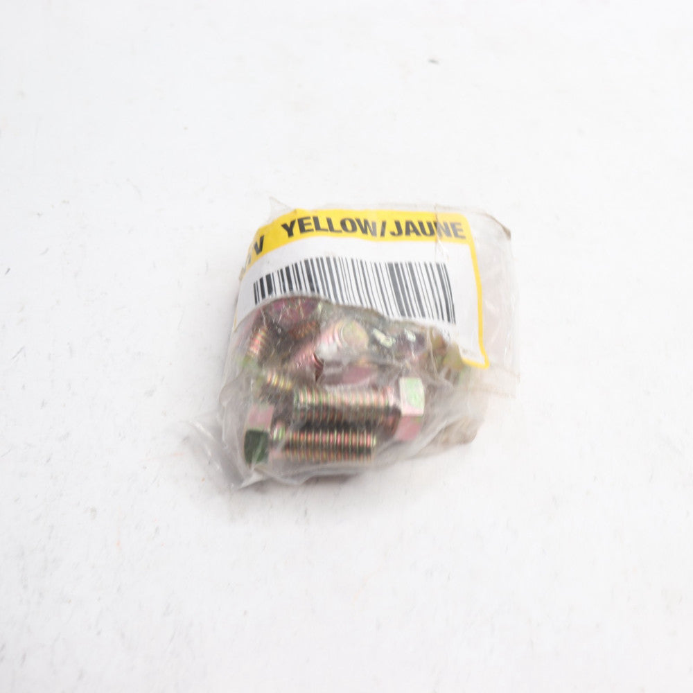 (10-Pk) Prime-Line Hex Head Cap Screws Yellow Zinc Gr 8 7/16"-14 x 1"