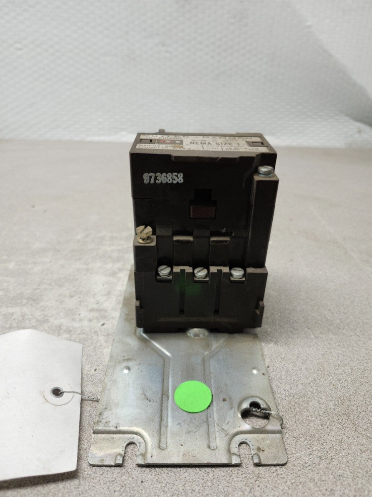 USED CUTLER HAMMER MOTOR STARTER A10CN0 SER A1 NEMA SIZE 1