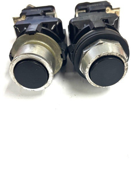 ALLEN BRADLEY X-234682 BLACK PUSH BUTTON LOT OF 2