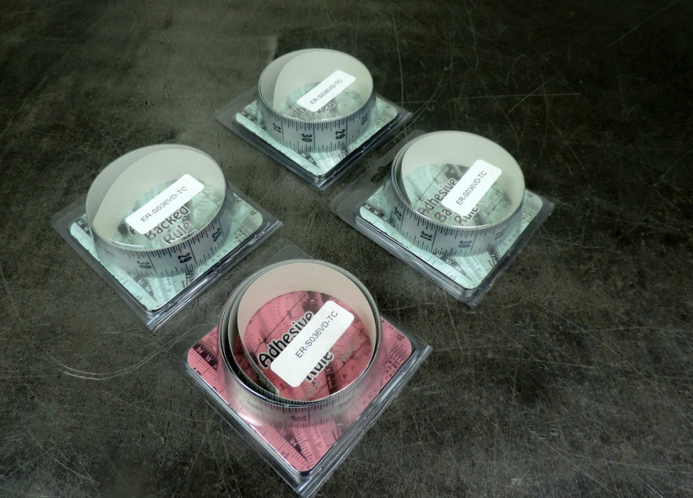 Oregon Rule Co ER-S036VD-TC Adhesive Backed  Rule  Lot of Four (4)