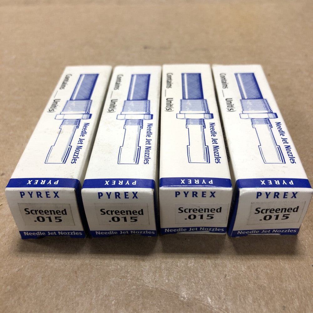 NEW Gatewood Needle Jet Nozzle .015 Stainless Steel Screened (LOT OF 4)