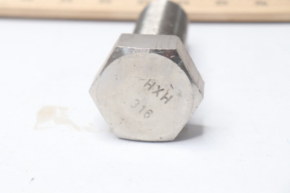 Hex Head Cap Screw Bolt Coarse Thread 316 Stainless Steel 1-1/4"-7 x 3-1/2"