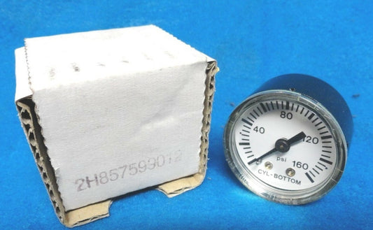 1-1/2" Marshall Town Gauge Cylinder 160 psi - 2H857599012 - ¼" NPT Rear (NEW)