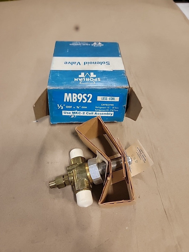 SPORLAN 1/2" x 5/8" SOLENOID VALVE PART NUMBER MB9S2