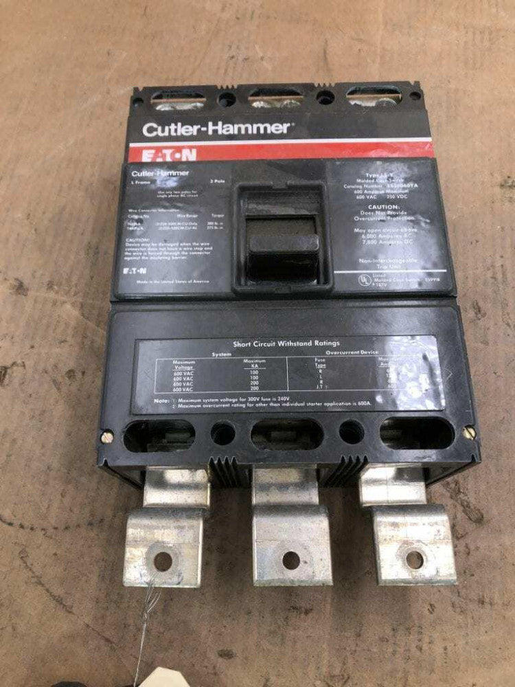 Cutler-Hammer LS36060YA 3 Pole 600A Molded Case Circuit Breaker 600VAC 250VDC