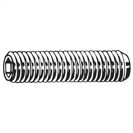 Zoro Select M51260.160.0020 Set Screw,M16 X 2Mm,20Mm L,Pk25