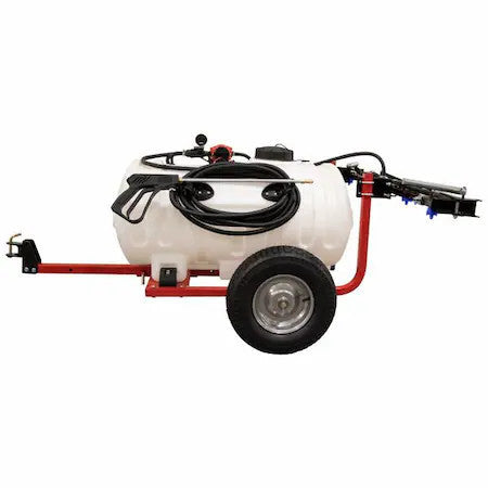 Fimco Trl-65-12V-7 65 Gallon Lawn And Garden Trailer Sprayer W/ 7 Nozzle Boom