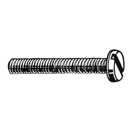 Zoro Select U51140.016.0037 #8-32 X 3/8 In Slotted Binding Machine Screw, Plain