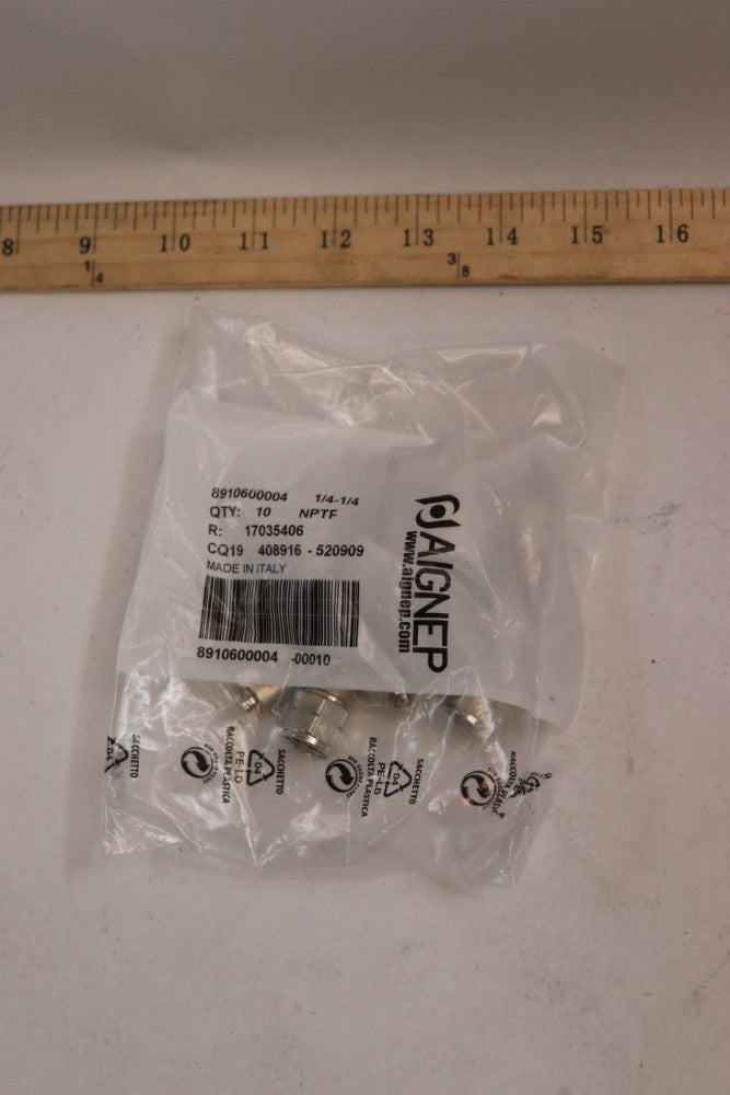 (10-Pk) Swivel Elbow Female 1/4" OD x 1/4" NPT 8910600004