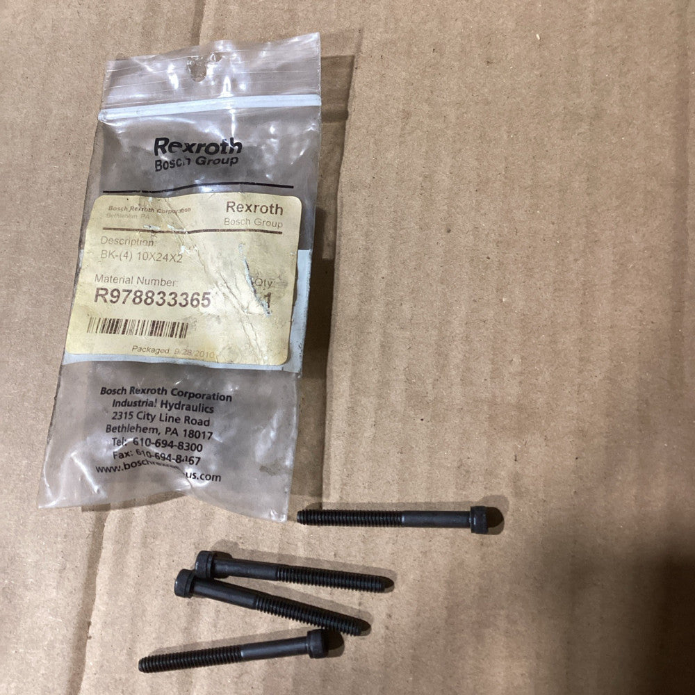 R978833365 BOSCH REXROTH BOLT KIT BK-10X24X2" Qty 4