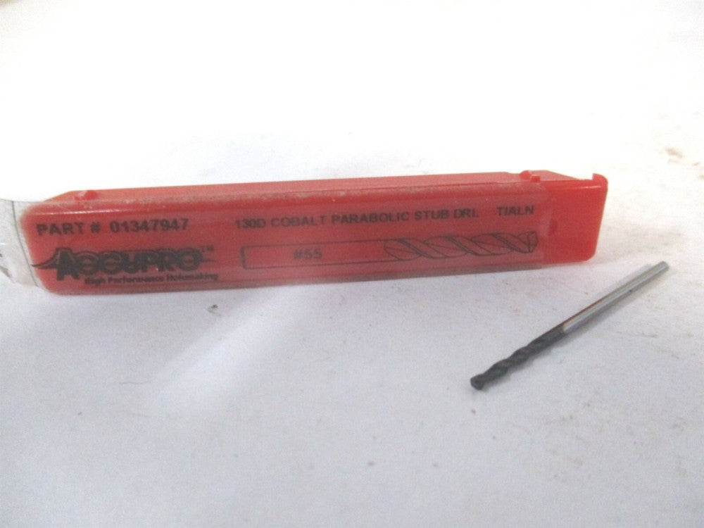 0.3150" x 1.1810" 55 130° Parabolic Flute Cobalt RH Screw Machine Drill Bit