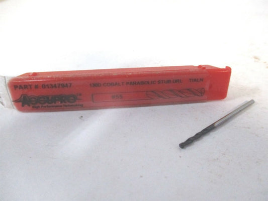 0.3150" x 1.1810" 55 130° Parabolic Flute Cobalt RH Screw Machine Drill Bit