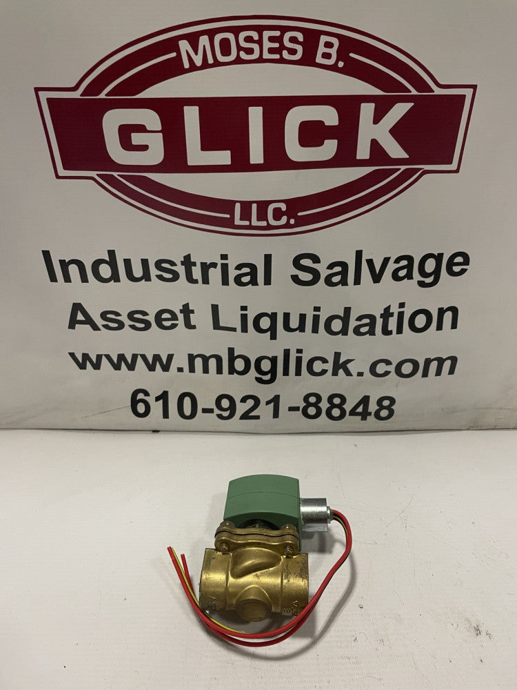 ASCO Red-Hat II 8210G095VM 3/4" Brass 2-Way Solenoid Valve 10.1W