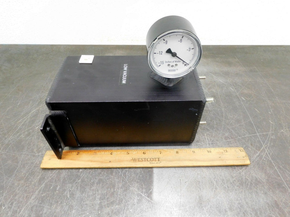AGFA Air Tank Vacuum Tank Vacuum Manifold w / Gauge Aluminum