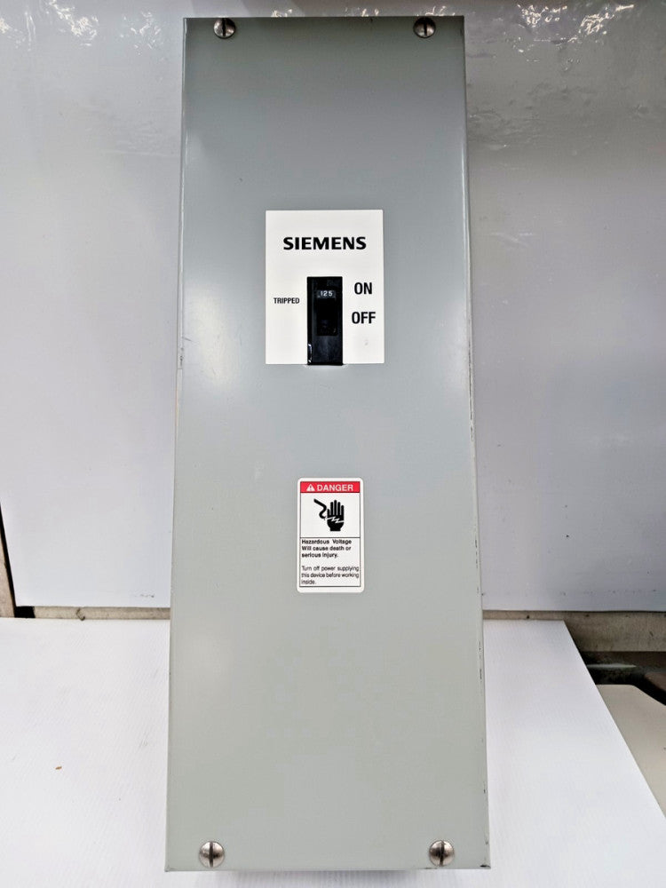 Siemens ITE 125A Circuit Breaker Enclosure 600 VAC / 500 VDC CED6N1S W/ Breaker