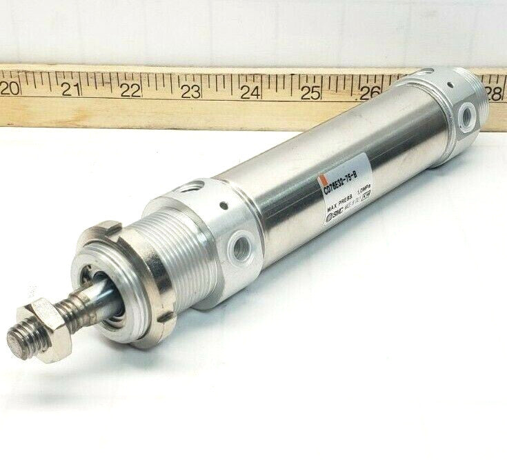 New SMC Round Body Pneumatic Cylinder 32mm X 75mm 1.0 MPa  CD76E32-75-B