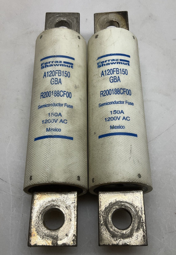 2 Pk Ferraz A120FB150 Semiconductor Fuse 150 Amp 1200v AC