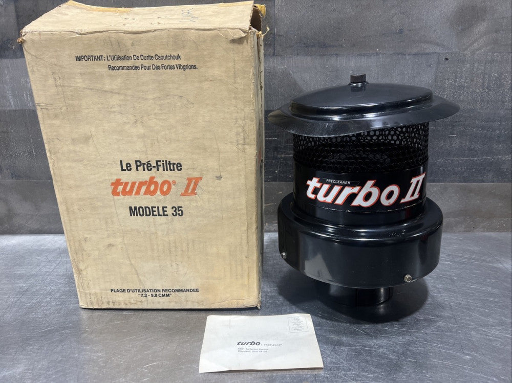 Turbo Precleaner - MODEL 35 TURBO II - 4.5 in. Inlet Cfm Range 250-350 Nos. Bent